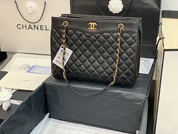 Chanel Large Coco Vintage Tote Bag Black A57030 35x11x27cm