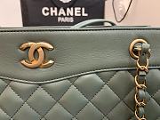 Chanel Large Coco Vintage Tote Bag Green A57030 35x11x27cm - 6