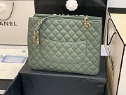 Chanel Large Coco Vintage Tote Bag Green A57030 35x11x27cm - 5