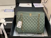 Chanel Large Coco Vintage Tote Bag Green A57030 35x11x27cm - 4