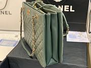 Chanel Large Coco Vintage Tote Bag Green A57030 35x11x27cm - 2