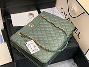 Chanel Large Coco Vintage Tote Bag Green A57030 35x11x27cm - 3