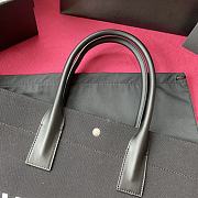 Ysl Large Rive Gauche Canvas Tote Bag Black 5094159 48×36×16cm - 2