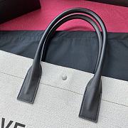 Ysl Large Rive Gauche Canvas Tote Bag White/Black 5094159 48×36×16cm - 5