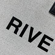 Ysl Large Rive Gauche Canvas Tote Bag White/Black 5094159 48×36×16cm - 4