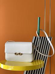 Ysl Le Maillon Satchel In Leather White 6497952 24x3.5x14.5cm - 1