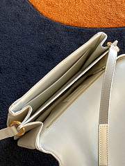 Ysl Le Maillon Satchel In Leather White 6497952 24x3.5x14.5cm - 3