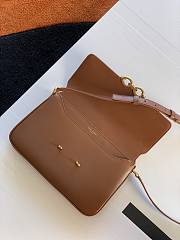 Ysl Le Maillon Satchel In Leather Brown 6497952 24x3.5x14.5cm - 3