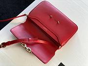 Ysl Le Maillon Satchel In Leather Red 6497952 24x3.5x14.5cm - 4