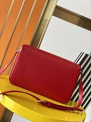 Ysl Le Maillon Satchel In Leather Red 6497952 24x3.5x14.5cm - 2