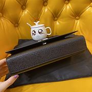Ysl Medium Kate Chain Bag In Grained Leather Silver Metal 364021 24x14.5x5.5cm - 6
