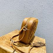 Ysl Lou Camera Bag Velvet/Leather Brown 520534 23cm - 5