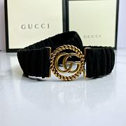 Gucci Belt Black Velvet 3.0cm - 1