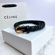 Celine Belt Leather Brown/Black 2.0cm - 6