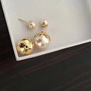 Dior Pearl Gold Earings - 6