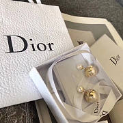 Dior Pearl Gold Earings - 2