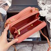 Chanel Caviar Quilted Small CC Filigree Vanity Case Pink 93343 21cm - 3