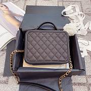 Chanel Caviar Quilted Small CC Filigree Vanity Case Black 93343 21cm - 4