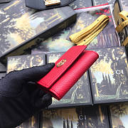 Gucci GG Marmont Key Case Leather Red 456118 7×11cm - 5