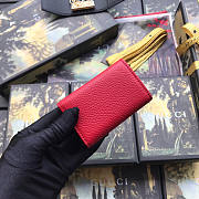 Gucci GG Marmont Key Case Leather Red 456118 7×11cm - 4