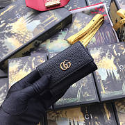 Gucci GG Marmont Key Case Leather Black 456118 7×11cm - 2