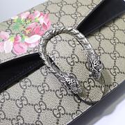 Gucci Dionysus Shoulder Bag Flower Black 400249 28x18x9cm - 3