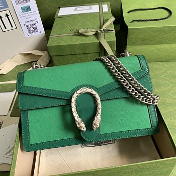 Gucci Dionysus Leather Green 400249 28x17x9cm