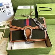 Gucci Dionysus Shoulder Bag Dark Green Wool 400249 28x17x9cm - 1