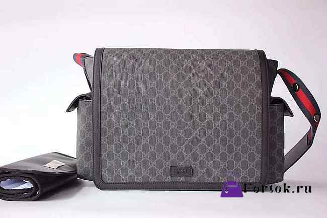 Gucci GG Messenger Diaper Bag Black 658542 44x28x14cm - 1