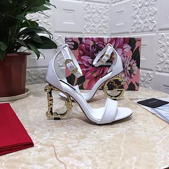 D&G Keira Baroque High Heels White 