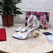 D&G Keira Baroque High Heels White  - 3