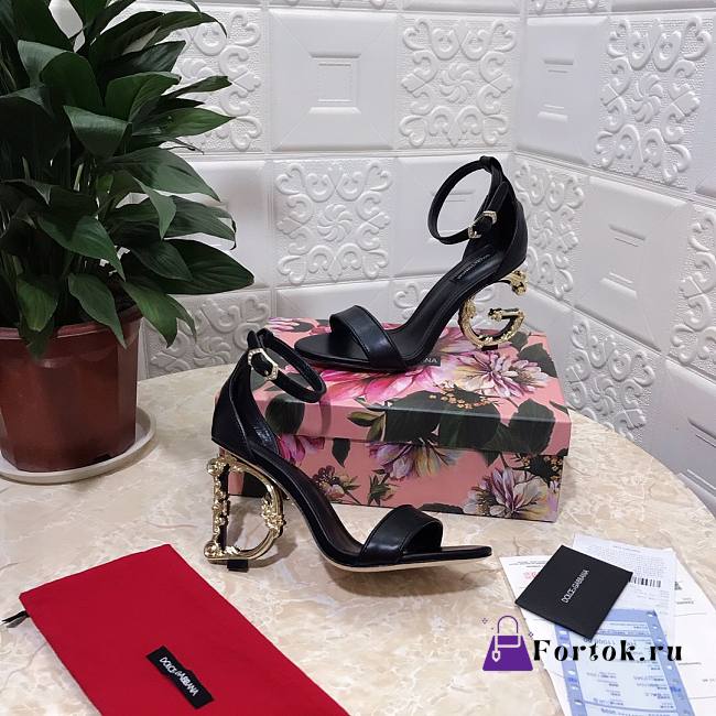 D&G Keira Baroque High Heels Black - 1