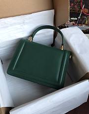 Dolce & Gabbana Medium Devotion Bag Leather Dark Green 24x17x9cm - 6