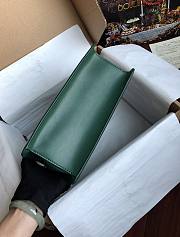 Dolce & Gabbana Medium Devotion Bag Leather Dark Green 24x17x9cm - 3