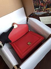 Dolce & Gabbana Medium Devotion Bag Leather Red 24x17x9cm - 5