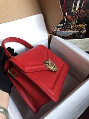 Dolce & Gabbana Medium Devotion Bag Leather Red 24x17x9cm - 2