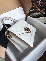 Dolce & Gabbana Medium Devotion Bag Leather White 24x17x9cm - 6