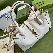 Gucci Large Jackie 1961 Tote Bag White 649015 40x30x15cm - 5