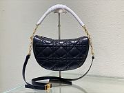 Dior Medium Vibe Hobo Bag Black M7201 30x19x10cm - 1