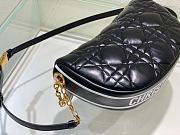 Dior Medium Vibe Hobo Bag Black M7201 30x19x10cm - 3