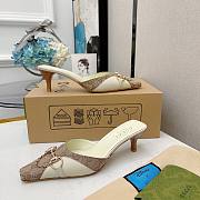 Gucci Horsebit Pumps Beige/White  - 3