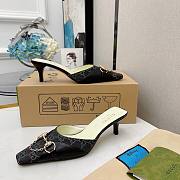 Gucci Horsebit Pumps Denim/Black - 3