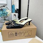 Gucci Horsebit Pumps Denim/Black - 5