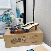 Gucci Horsebit Pumps Denim/Brown - 2