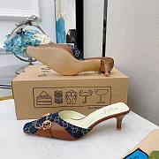Gucci Horsebit Pumps Denim/Brown - 5