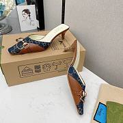 Gucci Horsebit Pumps Denim/Brown - 6