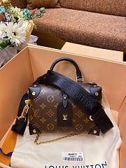 Louis Vuitton Petite Malle Souple Black M45571 20x14x7.5cm - 1