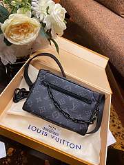Louis Vuitton Mini Soft Trunk Bag Monogram Canvas Black M44735 18.5x13x8cm - 1