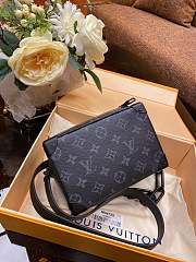 Louis Vuitton Mini Soft Trunk Bag Monogram Canvas Black M44735 18.5x13x8cm - 4