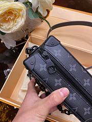Louis Vuitton Mini Soft Trunk Bag Monogram Canvas Black M44735 18.5x13x8cm - 6
